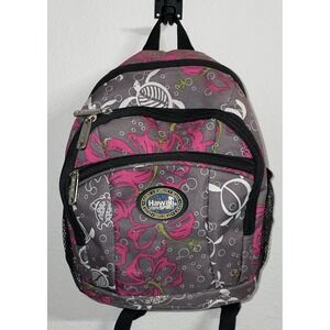 Hawaii Spirit Mini Backpack Hawaiian Print Travel Beach Shopping‎ Hiking Pink